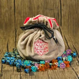 Bag Of Holding Beige & Red Skull