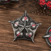 Metal Dice Of Red Choas
