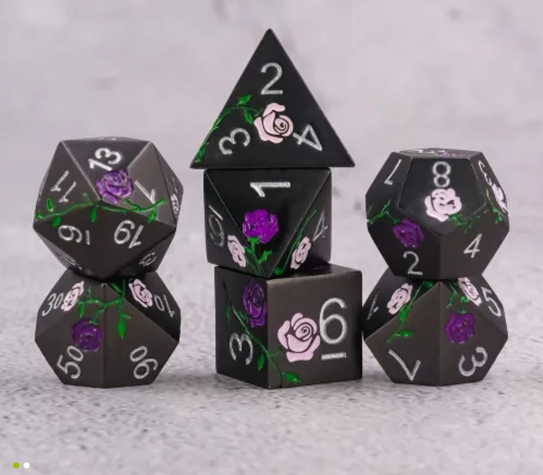 Dice And Roses Metal Dice – Fire Forged Dice