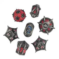 Metal Dice Of Red Choas